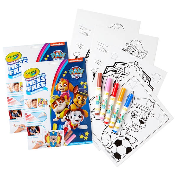 Crayola Color Wonder Mess Free Coloring Pad + Markers, Paw Patrol, PK2 757007 - main